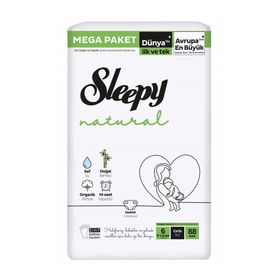 Sleepy Natural No:6 XLarge 88 Adet Bebek Bezi