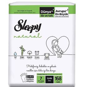 Sleepy Natural No:7 XXLarge 168 Adet Bebek Bezi