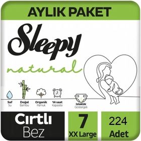 Sleepy Natural No:7 XXLarge 224 Adet Bebek Bezi