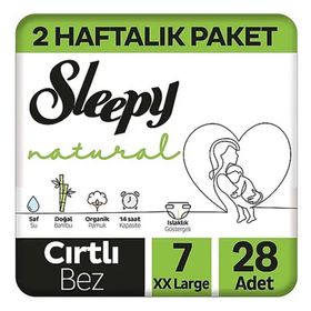 Sleepy Natural No:7 XXLarge 28 Adet Bebek Bezi