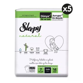 Sleepy Natural No:7 XXLarge 70 Adet Bebek Bezi