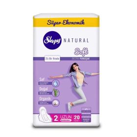 Sleepy Natural Soft İnce Uzun 20'li Ped