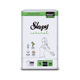 Sleepy Natural Süper Eco Normal 24 Adet Hijyenik Ped