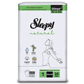 Sleepy Natural Süper Eco Normal 24 Adet Hijyenik Ped