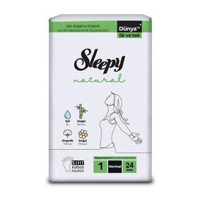 Sleepy Natural Süper Eco Normal 24 Adet Hijyenik Ped