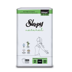 Sleepy Natural Süper Ekonomik Uzun 20'li Ped