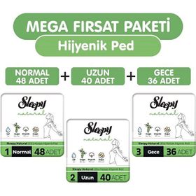 Sleepy Natural Ultra Hassas 124 Adet Hijyenik Ped