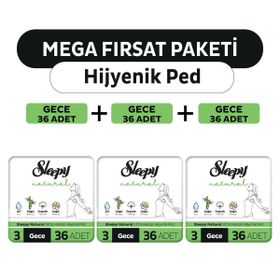 Sleepy Natural Ultra Hassas Gece 108 Adet Hijyenik Ped