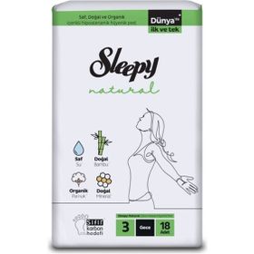 Sleepy Natural Ultra Hassas Gece 18'li Hijyenik Ped