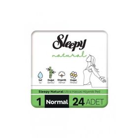 Sleepy Natural Ultra Hassas Normal 24'lü Hijyenik Ped