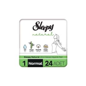Sleepy Natural Ultra Hassas Normal 24'lü Hijyenik Ped