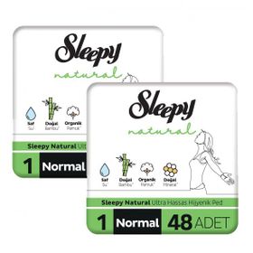 Sleepy Natural Ultra Hassas Normal 96 Adet Hijyenik Ped