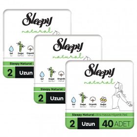 Sleepy Natural Ultra Hassas Uzun 120 Adet Hijyenik Ped
