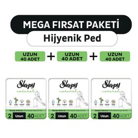 Sleepy Natural Ultra Hassas Uzun 120 Adet Hijyenik Ped