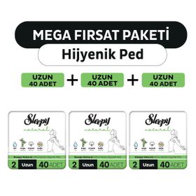 Sleepy Natural Ultra Hassas Uzun 120 Adet Hijyenik Ped