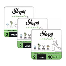 Sleepy Natural Ultra Hassas Uzun 120 Adet Hijyenik Ped