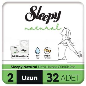 Sleepy Natural Ultra Hassas Uzun 32'li Günlük Ped