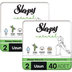 Sleepy Natural Ultra Hassas Uzun 80 Adet Hijyenik Ped