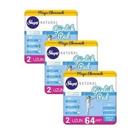 Sleepy Natural Uzun 32x6 192 Adet Günlük Ped