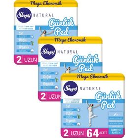 Sleepy Natural Uzun 32x6 192 Adet Günlük Ped