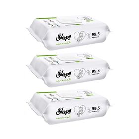 Sleepy Natural Yenidoğan 3x90 Islak Havlu