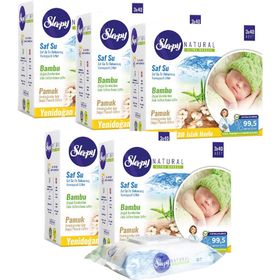 Sleepy Natural Yenidoğan 40x15'li 600 Yaprak Islak Havlu
