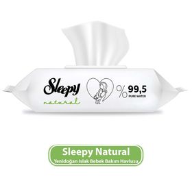 Sleepy Natural Yenidoğan Islak Mendili 90 Adet Islak Mendil