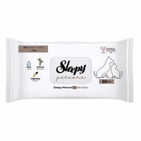 Sleepy Petcare 60'lı Islak Bakım Havlusu