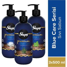 Sleepy Premium Blue Care Doğal Lotus Çiçeği 3x500 ml Sıvı Sabun