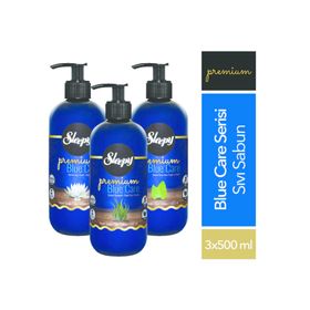Sleepy Premium Blue Care Doğal Lotus Çiçeği 3x500 ml Sıvı Sabun