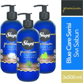 Sleepy Premium Blue Care Doğal Lotus Çiçeği 3x500 ml Sıvı Sabun