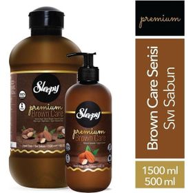Sleepy Premium Brown Care 1500 + 500 ml Doğal Argan Sıvı Sabun