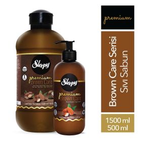 Sleepy Premium Brown Care 1500 + 500 ml Doğal Argan Sıvı Sabun