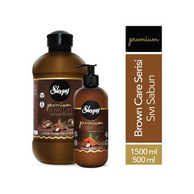 Sleepy Premium Brown Care 1500 + 500 ml Doğal Argan Sıvı Sabun