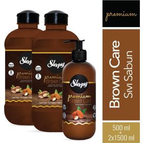 Sleepy Premium Brown Care 2x1500 ml Sıvı Sabun