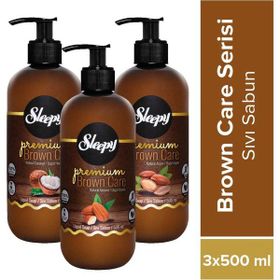 Sleepy Premium Brown Care 3x500 ml Sıvı Sabun
