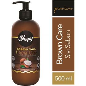 Sleepy Premium Brown Care Doğal Hindistan Cevizi 500 ml Sıvı Sabun