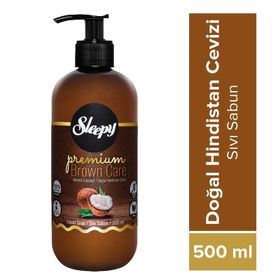 Sleepy Premium Brown Care Doğal Hindistan Cevizi 500 ml Sıvı Sabun