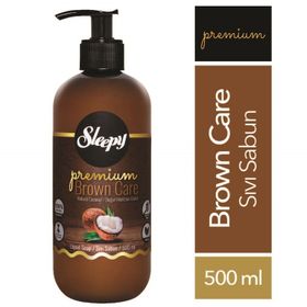 Sleepy Premium Brown Care Doğal Hindistan Cevizi 500 ml Sıvı Sabun