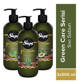 Sleepy Premium Green Care 3x500 ml Sıvı Sabun