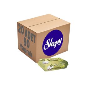 Sleepy Sensitive 90'lı 20 Adet Islak Havlu Mendil