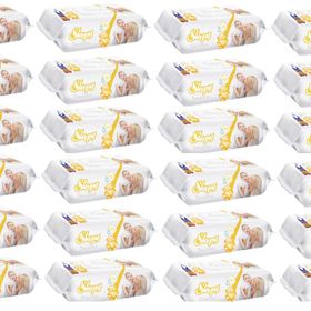 Sleepy Sensitive 90x24'lü 2160 Yaprak Hassas Ciltlere Özel Islak Bebek Havlusu