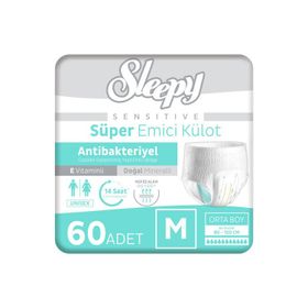 Sleepy Sensitive Antibakteriyel Medium 2x30 Adet Emici Külot
