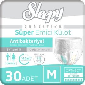 Sleepy Sensitive Antibakteriyel Medium 30 Adet Emici Külot