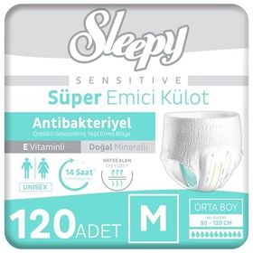 Sleepy Sensitive Antibakteriyel Medium 4x30 Adet Emici Külot