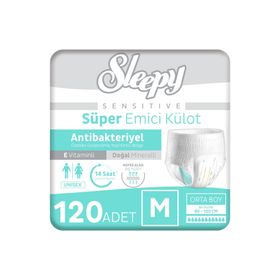 Sleepy Sensitive Antibakteriyel Medium 4x30 Adet Emici Külot