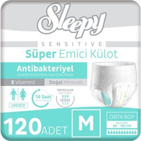 Sleepy Sensitive Antibakteriyel Medium 4x30 Adet Emici Külot