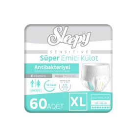 Sleepy Sensitive Antibakteriyel XLarge 2x30 Adet Emici Külot