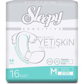 Sleepy Sensitive Belbantlı Medium 16 Adet Yetişkin Hasta Bezi