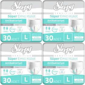 Sleepy Sensitive Large 4x30 Adet Emici Külot